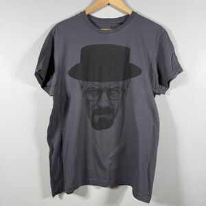 Faces Breaking Bad Heisenberg Graphic T-Shirt Gray Large